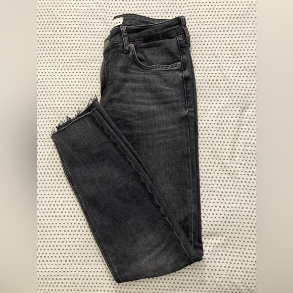 👖Women’s Zara Jeans | Zara Skinny Jeans Mid-Rise Color : Dark Grey Size : 10 - Picture 4 of 7